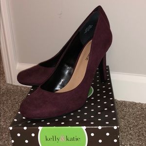 Kelly & Katie Burgundy Heels
